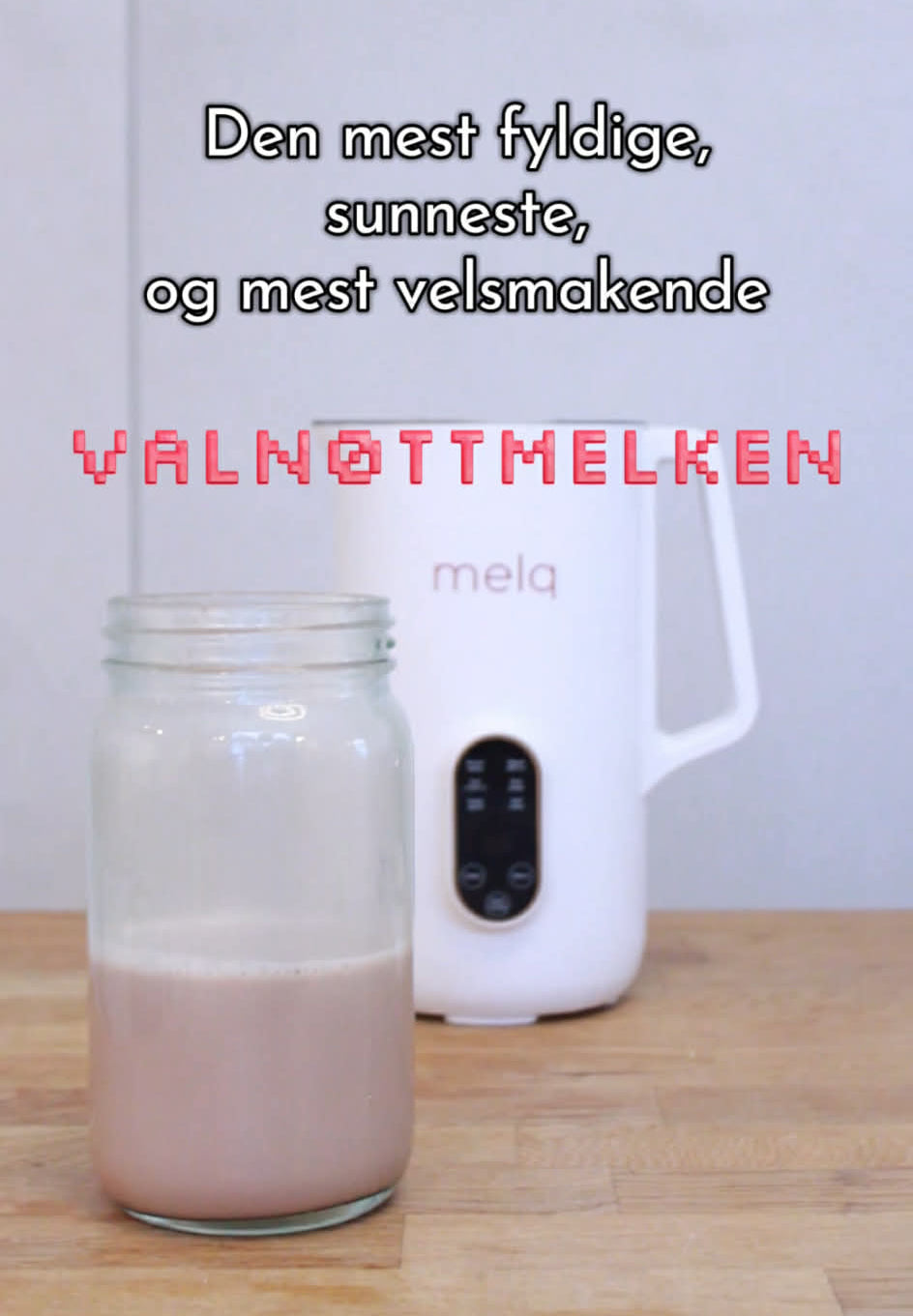Hjemmelaget Valnøttmelk